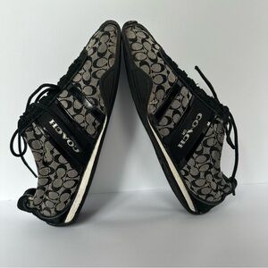 Coach Ramonna Jacquard Signature Logo Preppy Sneakers Women’s Sz 8